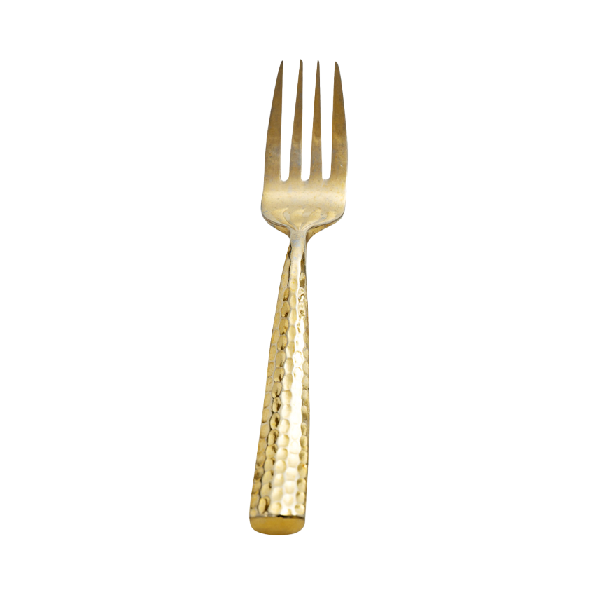 Paris Gold Hammered Dinner Fork 