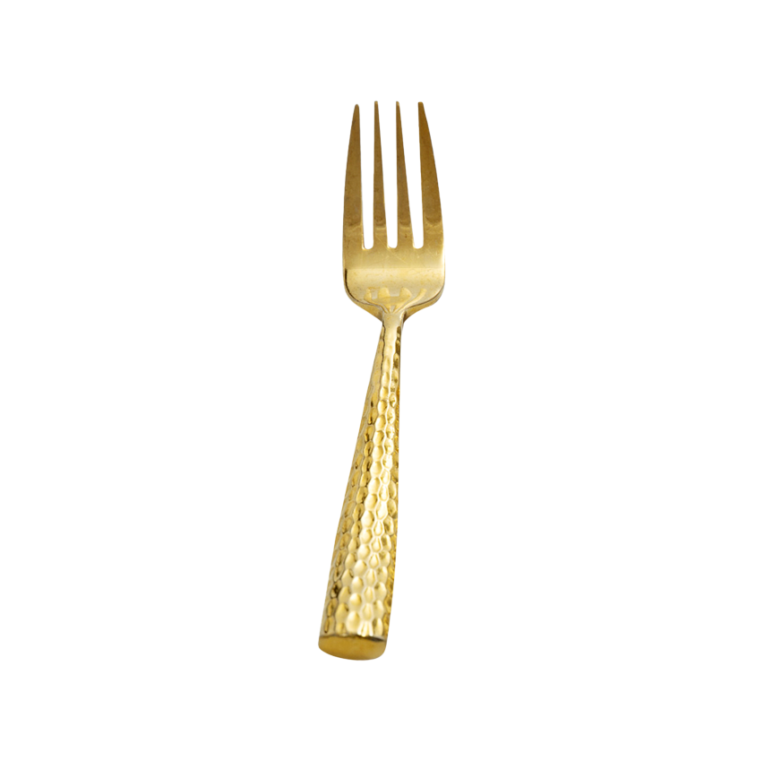 Paris Gold Hammered Salad Fork