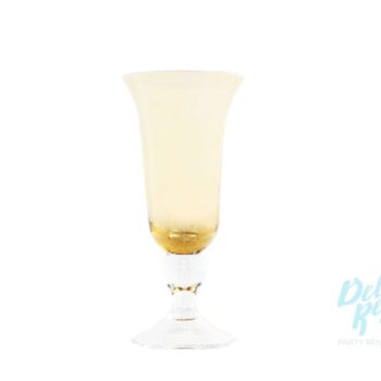 Vintage Amber Champagne Glass 6oz