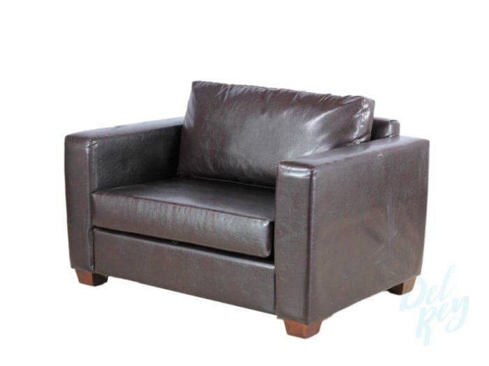 Dark Brown Love Seat