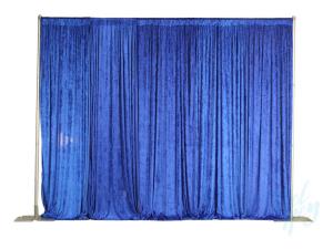 10ft. High Blue Pipe & Drape - Per Linear Foot -