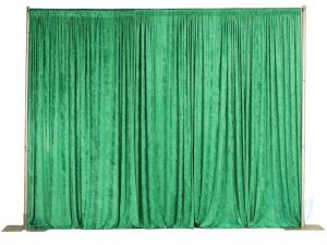 10ft. High Green Pipe & Drape - Per Linear Foot -