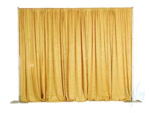 10ft. High Gold Pipe & Drape - Per Linear Foot -