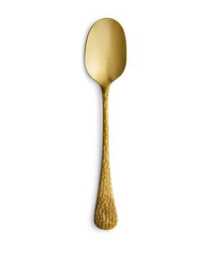 Brushed Gold Hammered Teaspoon