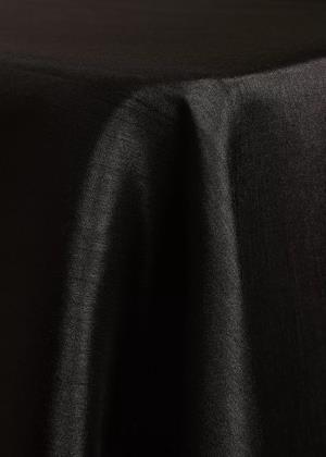 Black Shantung Table Linen