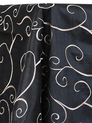 Black Swirl Table Linen