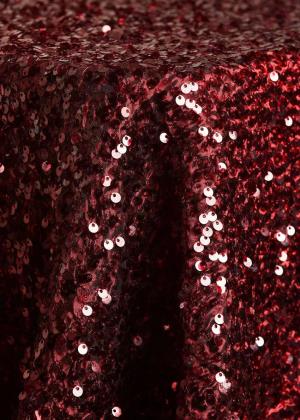Bordeaux Taffeta Sequins Table Linen