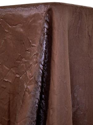 Chocolate Iridescent Crush Table Linen
