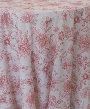 Wild Bloom Crimson Table Linen