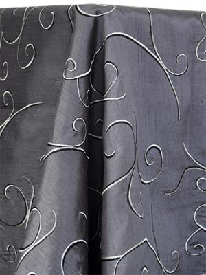 Dark Grey Swirl Table Linen