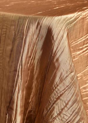 Gold Crinkle Taffeta Table Linen