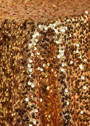 Gold Taffeta Sequins Table Linen