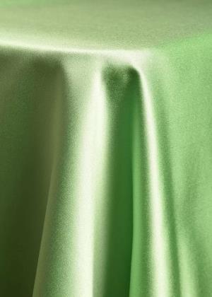 Green Solid Satin Table Linen