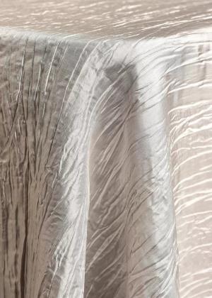 Ivory Crinkle Taffeta Table Linen