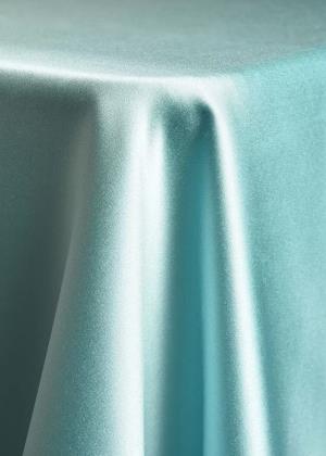 Light Blue Solid Satin Table Linen