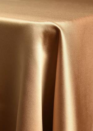 Light Gold Solid Satin Table Linen