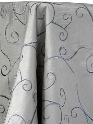 Light Grey Swirl Table Linen