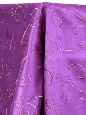 Light Purple Swirl Table Linen