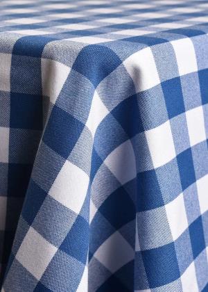Blue/White Checkers Table Linen