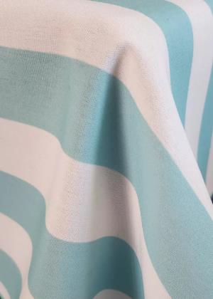 Light Blue Modern Stripe Table Linen