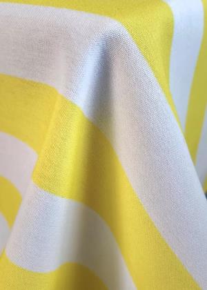 Yellow Modern Stripe Table Linen