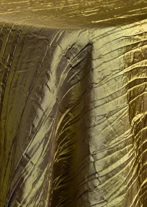 Moss Crinkle Taffeta Table Linen