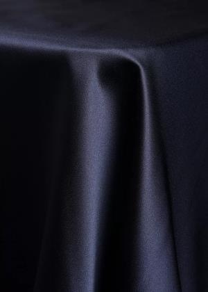 Navy Solid Satin Table Linen