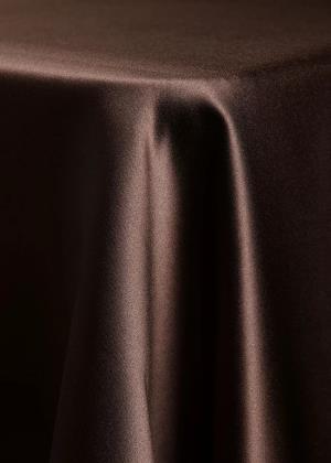 Espresso Solid Satin Table Linen