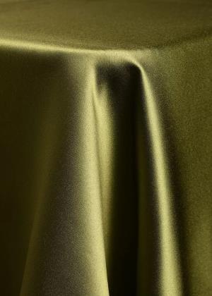 Olive Solid Satin Table Linen