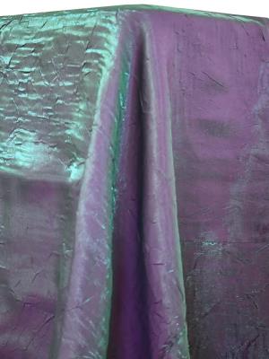 Plum Green Iridescent Crush Table Linen