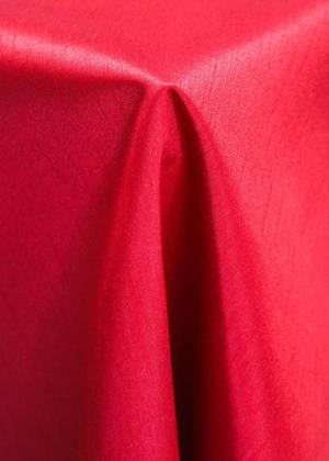 Red Shantung Table Linen