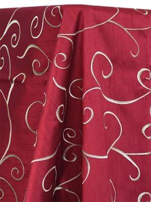 Red Wine Swirl Table Linen