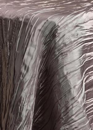 Silver Crinkle Taffeta Table Linen