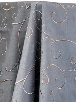 Slate Blue Swirl Table Linen