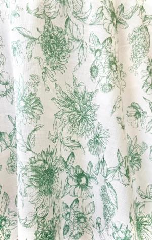 Wild Bloom Spring Green Table Linen