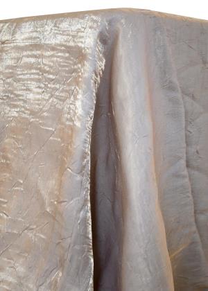 White Sand Iridescent Crush Table Linen