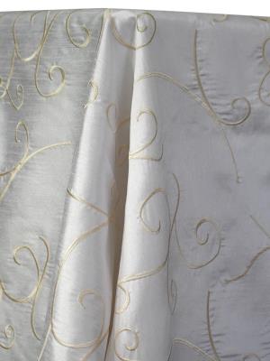 White Swirl Table Linen