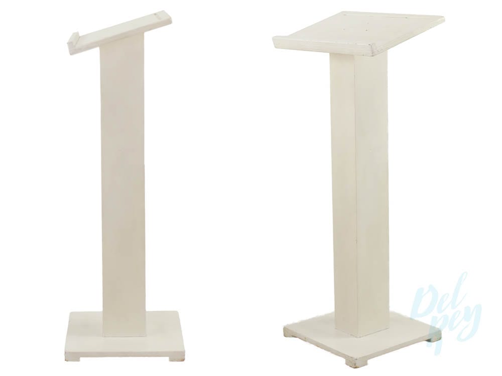 white-wood-podium